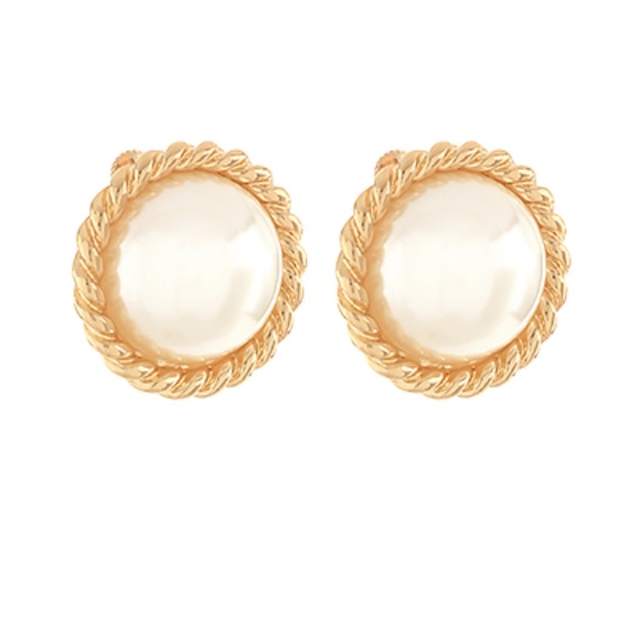 Chunky Dome Shape Clip On Earrings